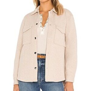 Rails Turner Jacket Shacket Heather Oatmeal size Small Boxy Lagenlook Oversized